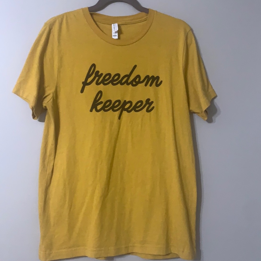 Original Freedom Keepers United Mustard Yellow Tee